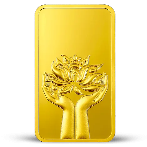 100 GM GOLD BAR LOTUS 24K (999.9)