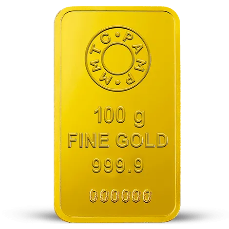 100 GM GOLD BAR LOTUS 24K (999.9)