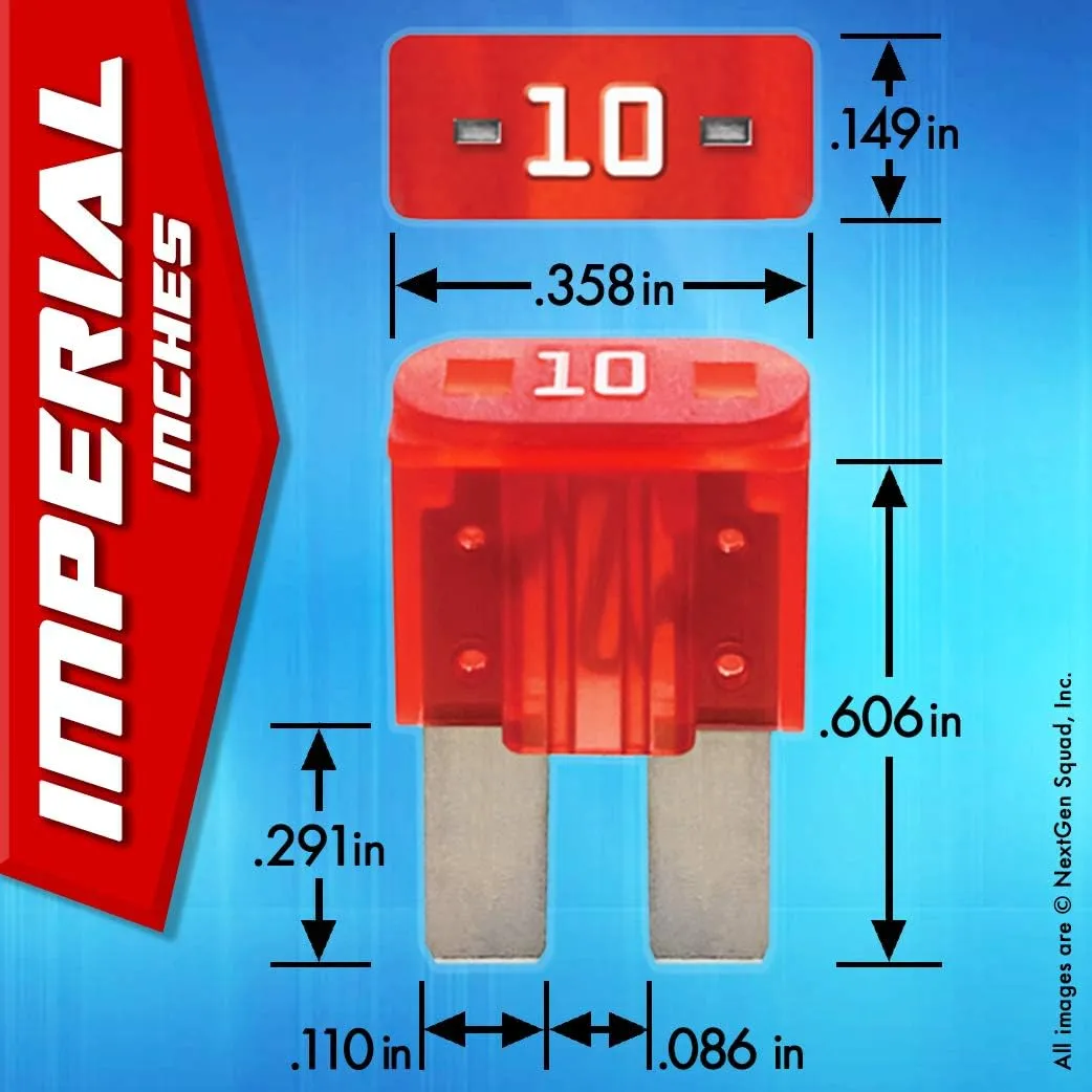 16 AWG Micro2 APT ATR 30 Piece Automotive Car Fuses and Holders Pack: (15) Add a Circuit Fuse Tap Adapters, (15) 5A Micro 2 Blade Fuses   Fuse Puller