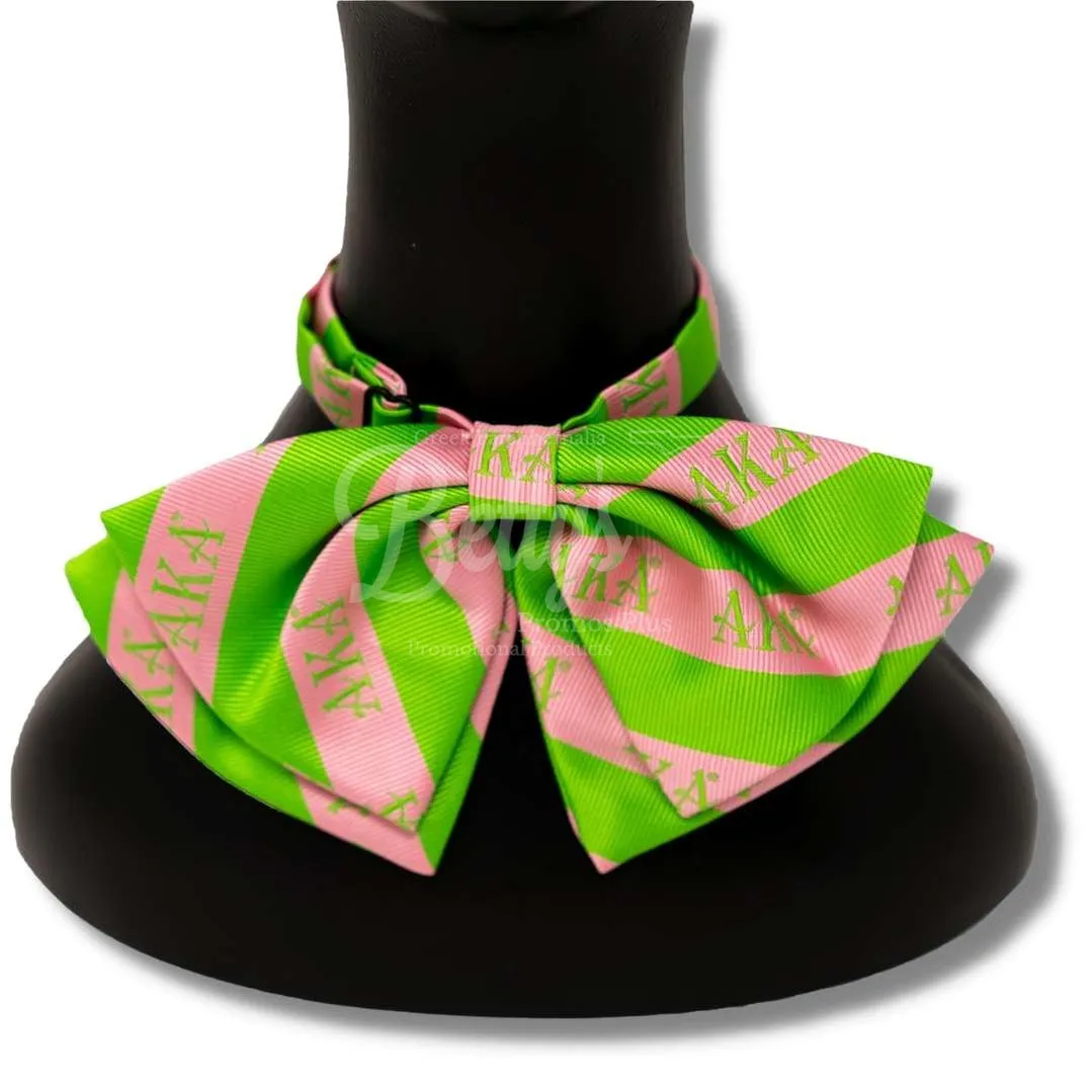 Alpha Kappa Alpha AKA Greek Letters Floppy Bowtie Dress Shirt Bow Tie