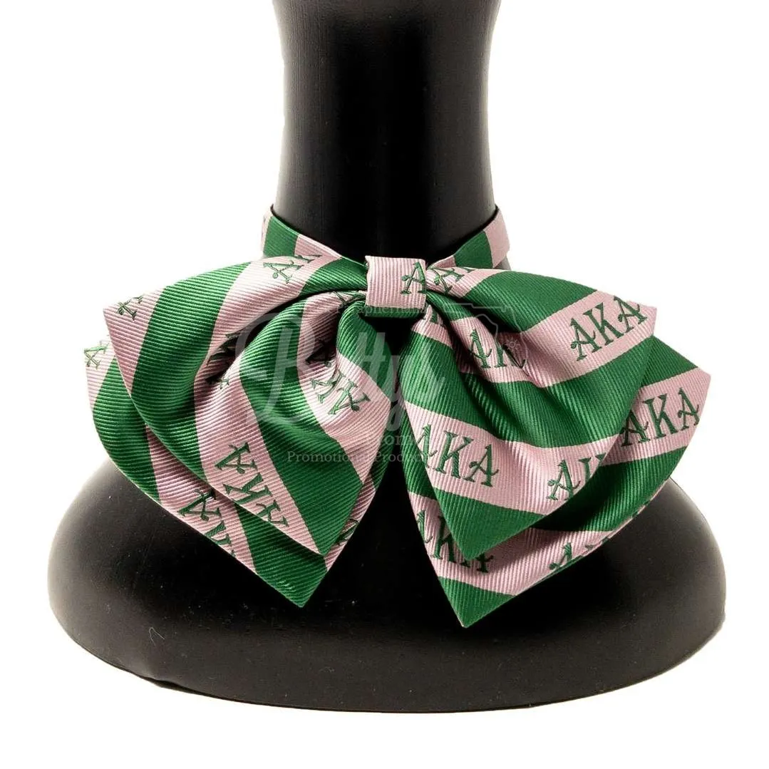 Alpha Kappa Alpha AKA Greek Letters Floppy Bowtie Dress Shirt Bow Tie