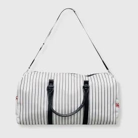 Baseball White Black Duffel Bag