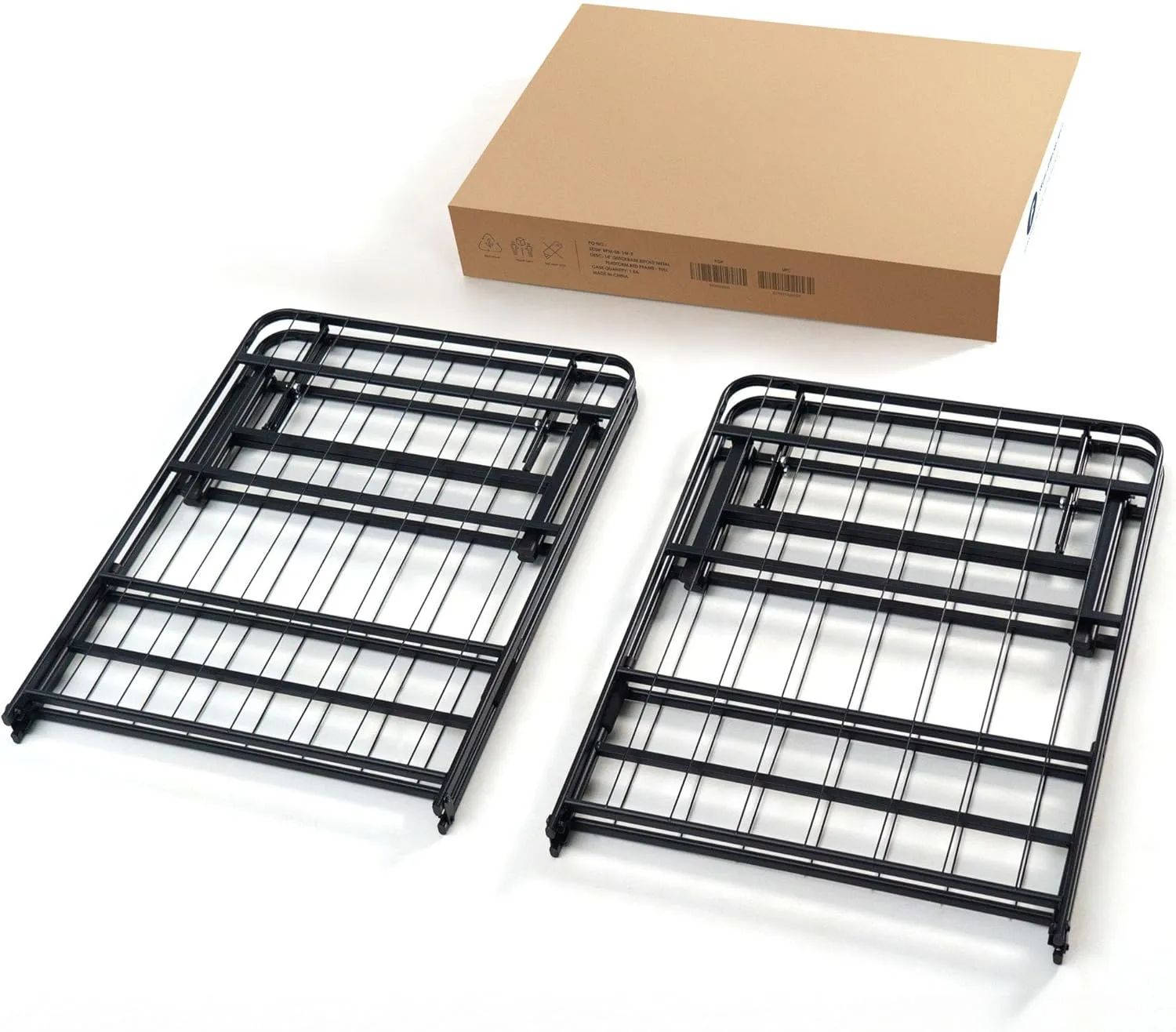 Best Price Mattress New Innovated Box Spring Metal Bed Frame, Full 14 inch