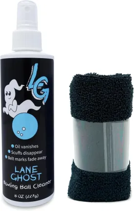 Bowling Ball Cleaner Spray - USBC Approved - Oil, Scuff, and Belt Mark Cleaner - Restores Tack and Prolongs Lifespan of Ball