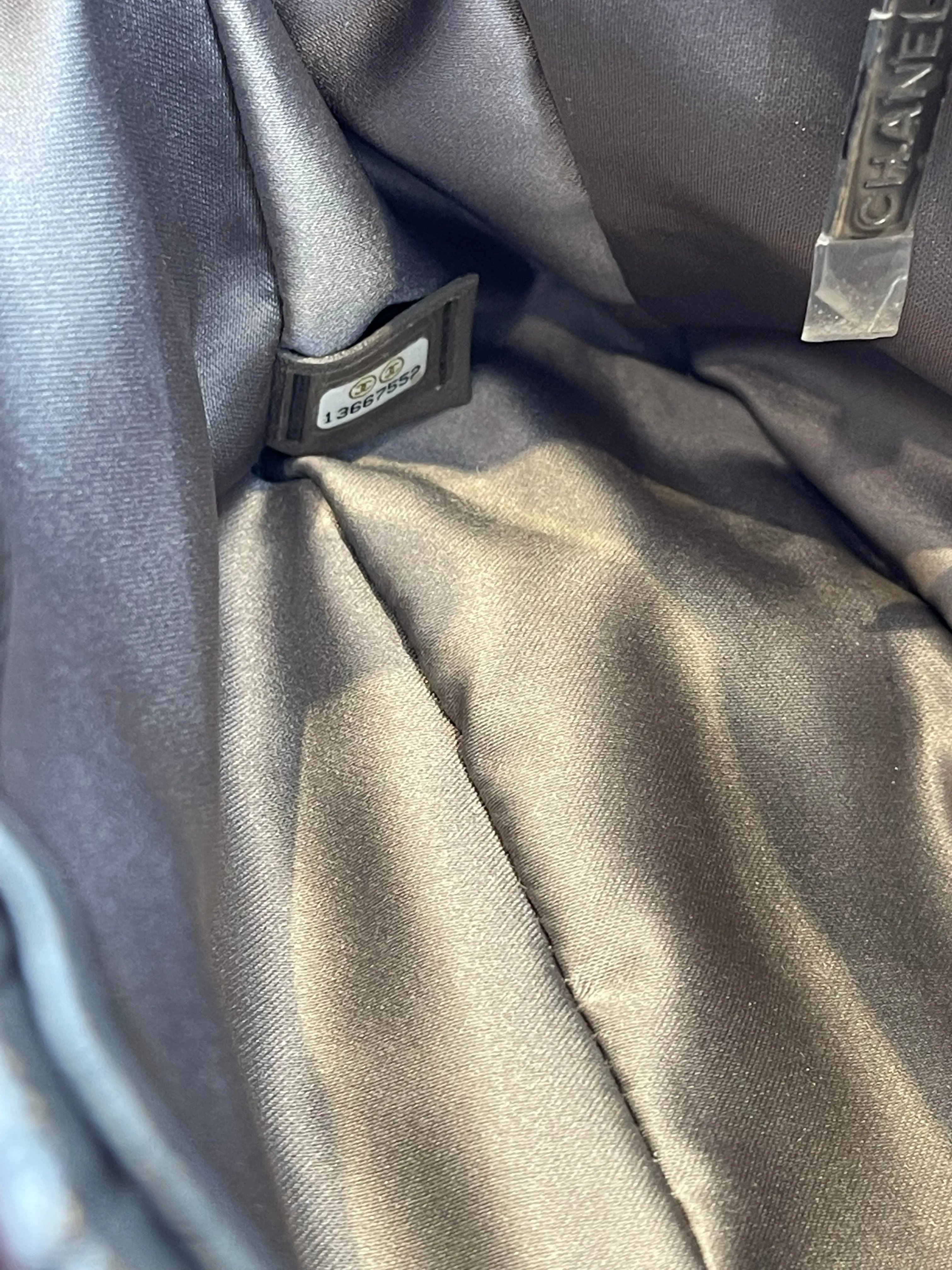 Chanel Black Glazed Calfskin Flap