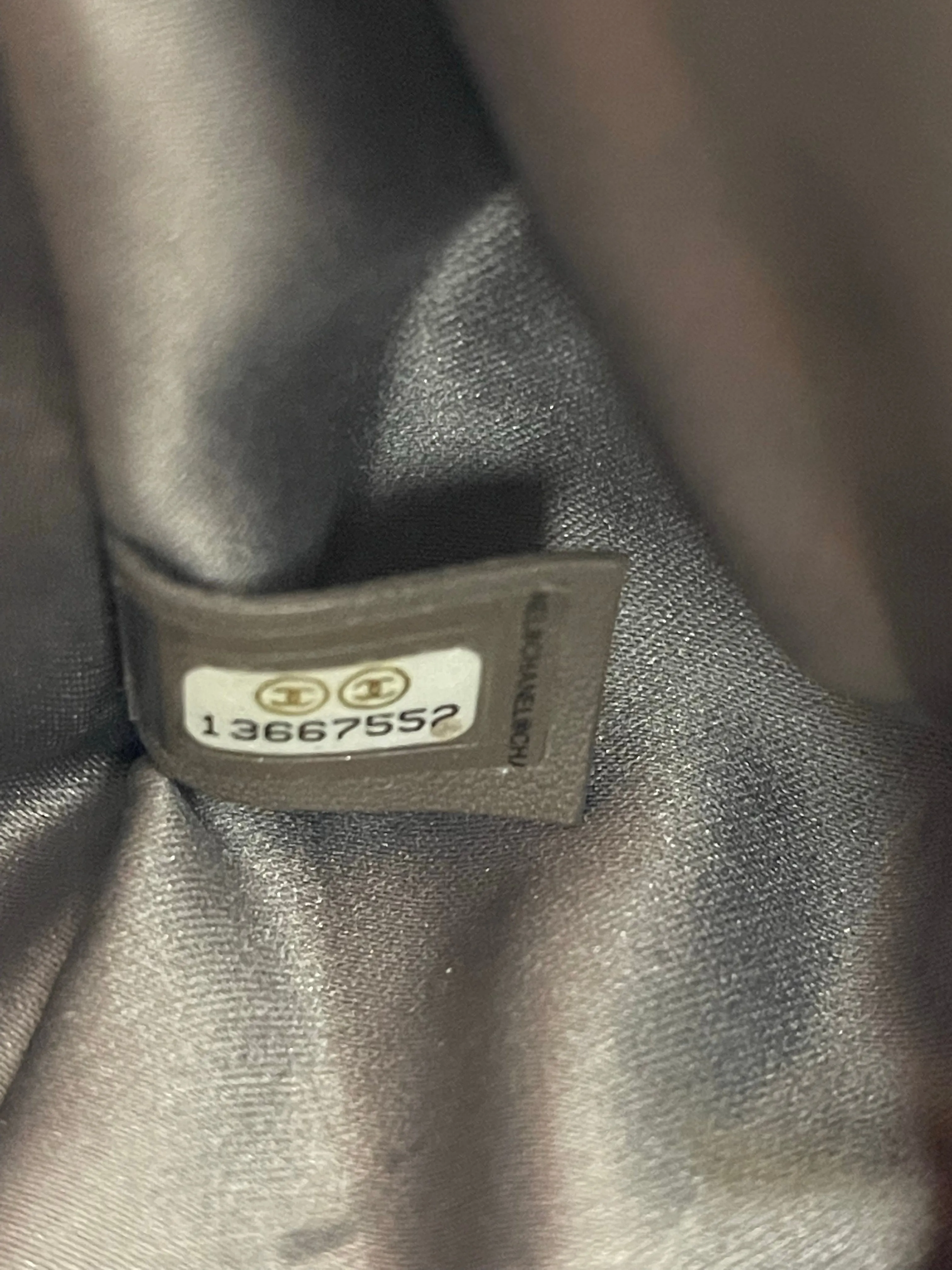 Chanel Black Glazed Calfskin Flap