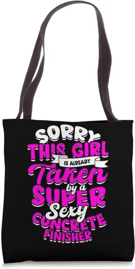Concrete Life Concrete Wife Life Concrete Finisher Tote Bag