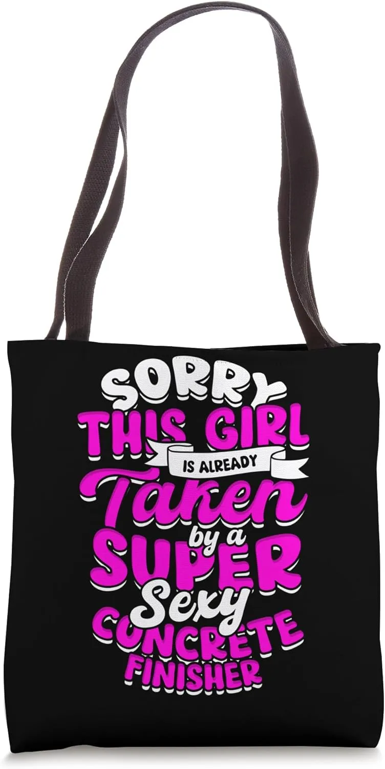 Concrete Life Concrete Wife Life Concrete Finisher Tote Bag