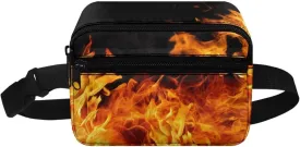Cozeyat Flame Kids Fanny Pack Boys Fanny Pack for Kids 4-6 6-9 Toddler Stuff Purse Pouch Boy 2-4 age 3-5 Children Waist Pack Kids Belt Bag Crossbody Sling Bad for Little Boys Hip Pack 6-8