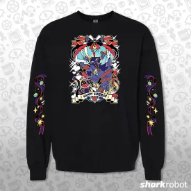 Crewneck Sweatshirt - Sinsmas 2024 - Asmodeus   Fizz w/Printed Sleeves *LIMITED RUN*