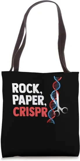 Crispr Rock Paper Crispr Funny Gene Edit Tote Bag