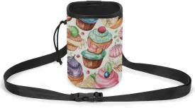 Dog Treats Pouch Cupcakes Donuts Muffins Sugar Dog Treat Training Pouch Pet Out Training Belt Bag, Dog Training Bag