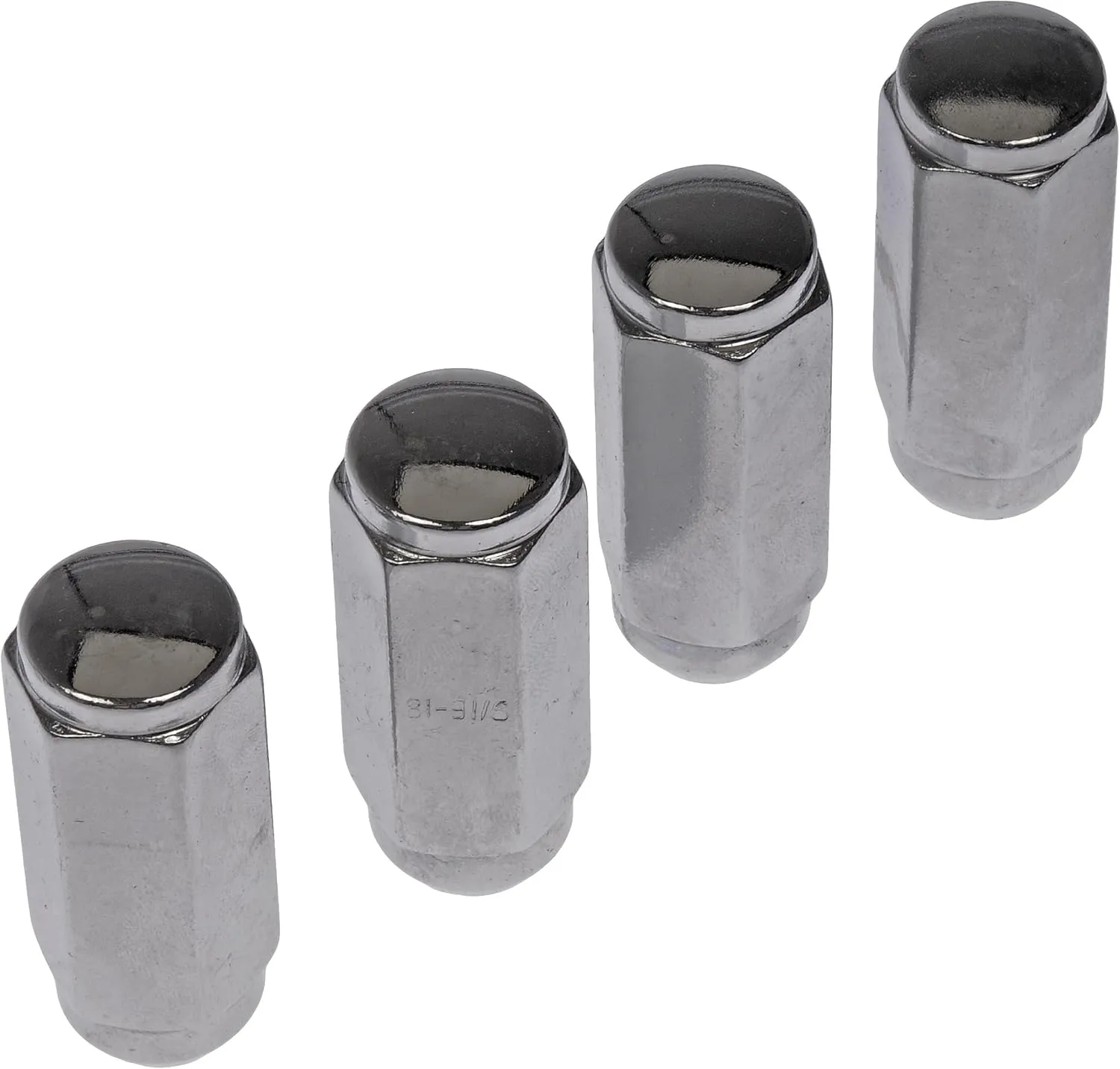 Dorman 711-514 Wheel Nut Chrome Duplex Acorn Extra Long 9/16-18 Compatible with Select Models, 4 Pack