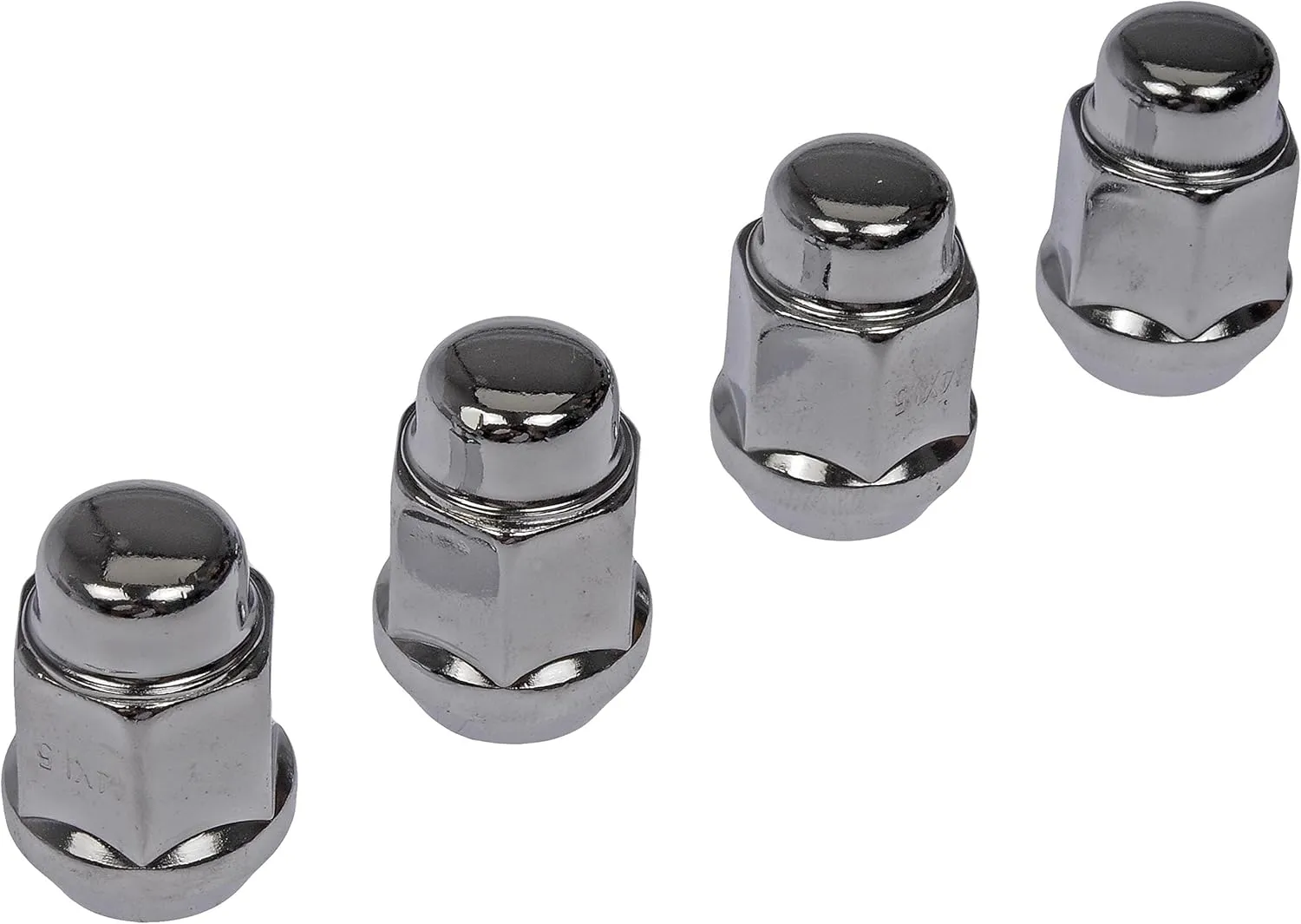 Dorman 711-605 Wheel Nut Chrome Acorn Bulge Seat M14-1.50 Compatible with Select Models, 4 Pack