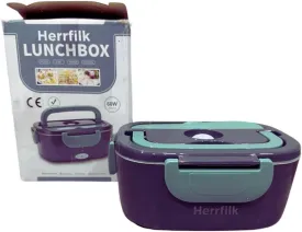 Electric Lunch Box Food Heater, 3 in 1 Ultra Quick Heated Lunch Boxes for Adults, 12V/24V/110V Portable Food Warmer for Car/Truck/Office With Fork Spoon and Insulated Carry Bag