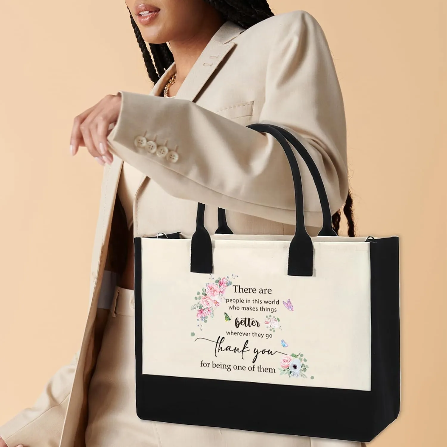 Gifts for Women, Her, Mom, Wife, Sisters, Best Friends - Canvas Tote Bag, Funny Handbag, Birthday Christmas Gifts