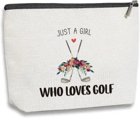 Golf Makeup Bag - Team Gift for Lovers and Sports Enthusiasts, Inspirational Present for Women Golfers, Friendship Birthday Gift for Her Female Friend