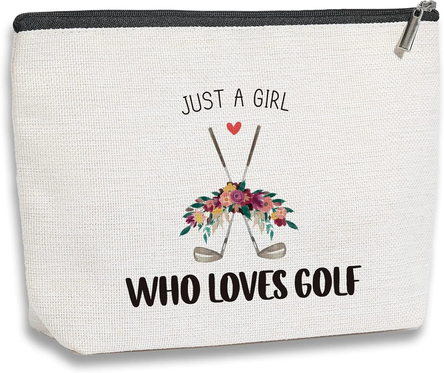 Golf Makeup Bag - Team Gift for Lovers and Sports Enthusiasts, Inspirational Present for Women Golfers, Friendship Birthday Gift for Her Female Friend