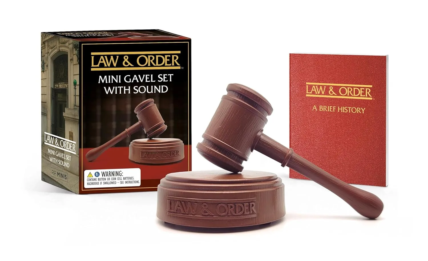 Law & Order: Mini Gavel Set with Sound (RP Minis) Paperback – October 3, 2023