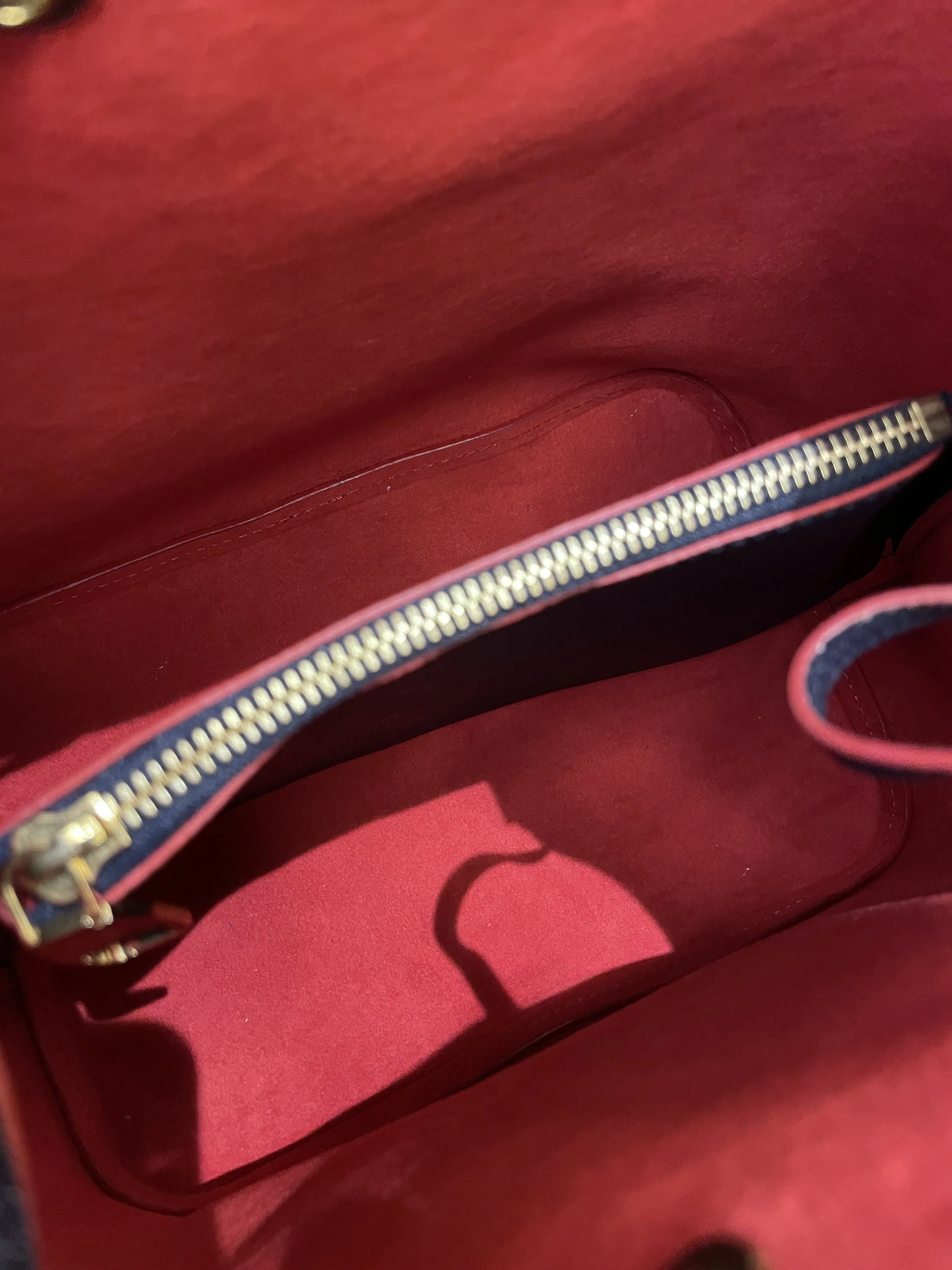 Louis Vuitton Neo Noe Bucket Bag Marine Rouge Empreinte Leather