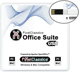Office Suite 2025 on USB | Compatible with Microsoft Office 2021 2019 365 Word Excel PowerPoint |Lifetime License & Free Updates Powered by Apache OpenOffice | Windows 11 10 8 8.1 7 Vista XP PC & Mac