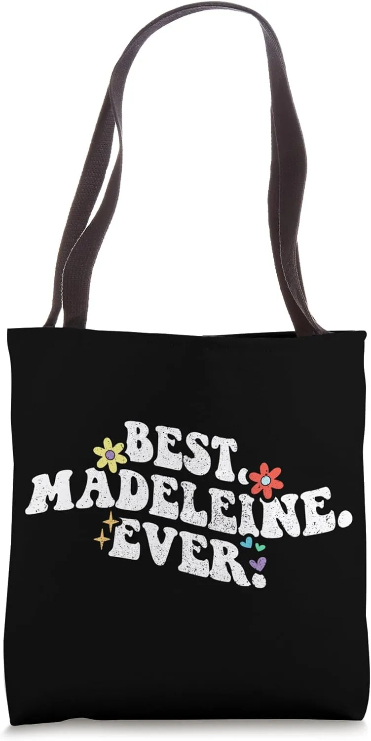 Retro Groovy Best Madeleine Ever First Name Mother's Day Tote Bag