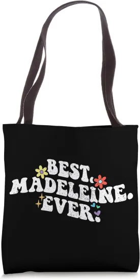 Retro Groovy Best Madeleine Ever First Name Mother's Day Tote Bag