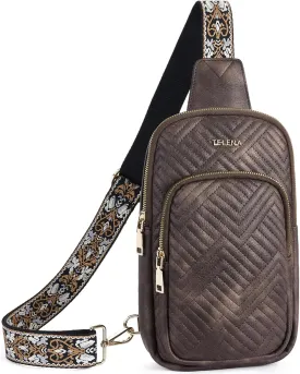 Telena Large Sling Bag Crossbody Bags for Women Fanny Packs Cross Body with Adjustable Strap