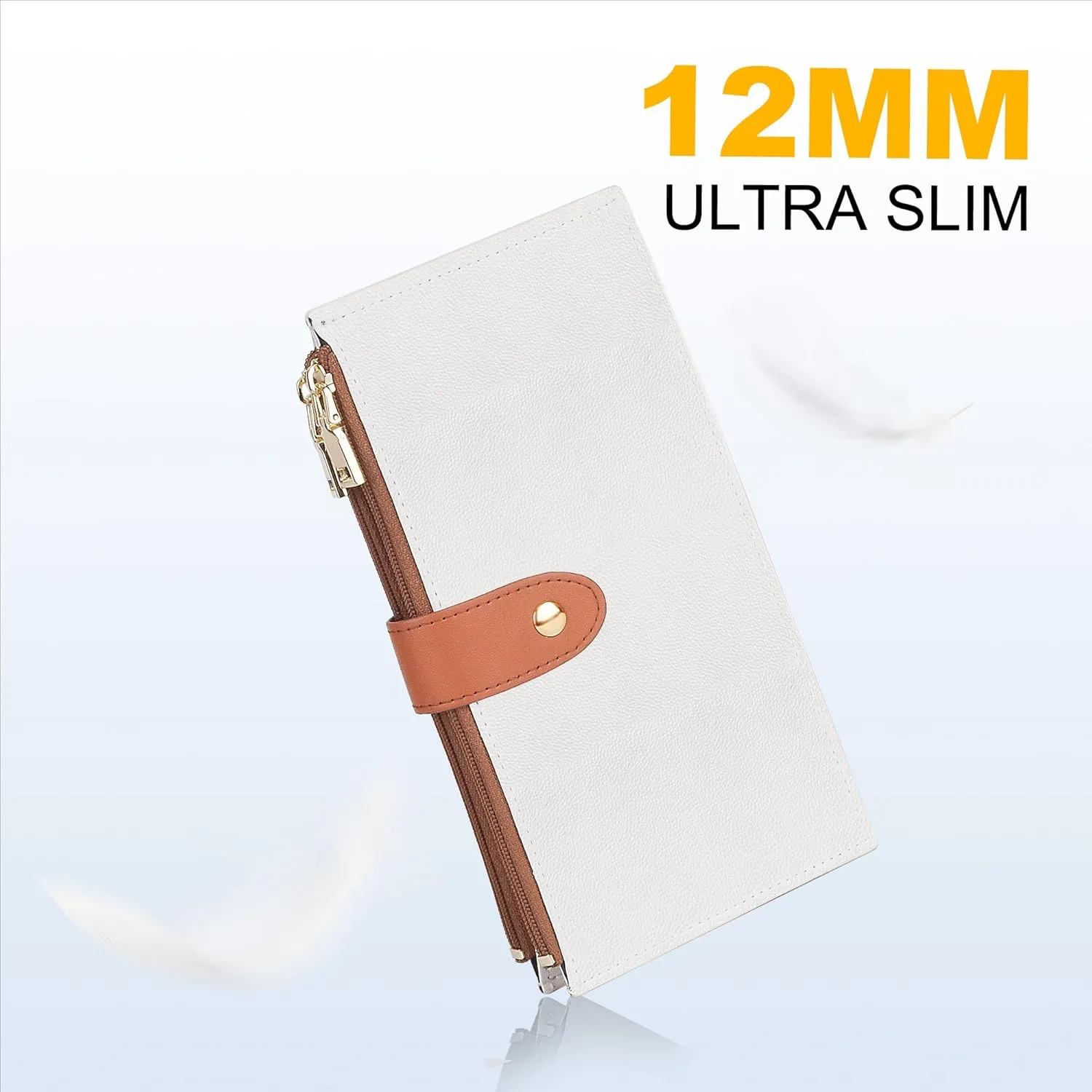 Travelambo RFID Wallet Women Large Size Bifold Multi Card Wallet Case with Zipper Pocke Credit Card Holder for Women