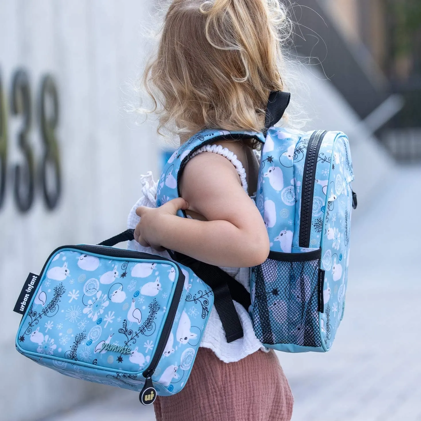 Urban Infant Yummie Kids Lunch Box Insulated Bag - Toddler Boys and Girls  Perfect for Daycare Preschool Travel Snacks  Allergy Alert Cards - Fits Bento Boxes - Violet