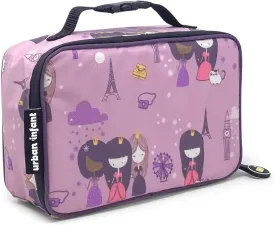 Urban Infant Yummie Kids Lunch Box Insulated Bag - Toddler Boys and Girls  Perfect for Daycare Preschool Travel Snacks  Allergy Alert Cards - Fits Bento Boxes - Violet