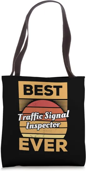 Vintage Best Traffic Signal Inspector Ever Tote Bag